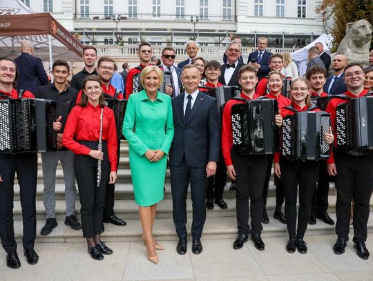 Radzyńska orkiestra zagrała prezydentowi. Arti Sentemo reprezentantem Lubelszczyzny