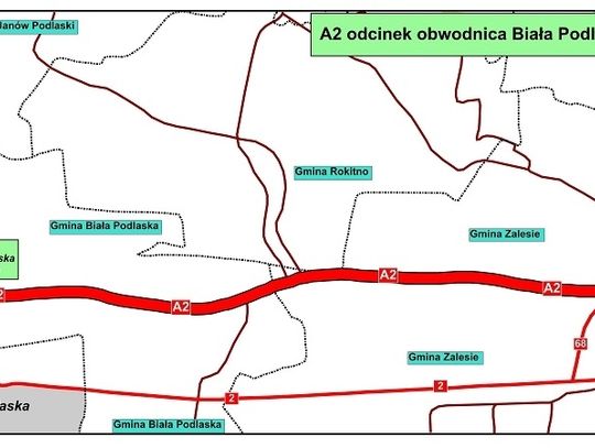 Region: Będą projektować A2 do granicy państwa