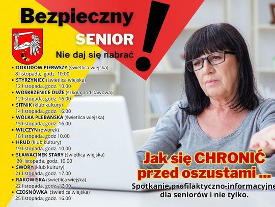 Rusza program pt. “Bezpieczny senior. Nie daj się nabrać!”