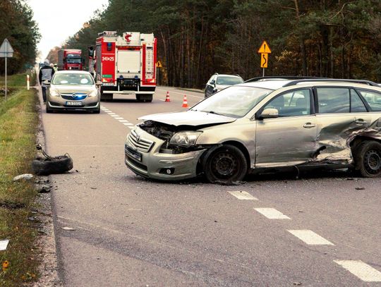 Stłuczka niedaleko cmentarza