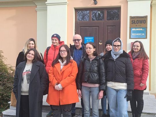 Studenci w redakcji Słowa Podlasia