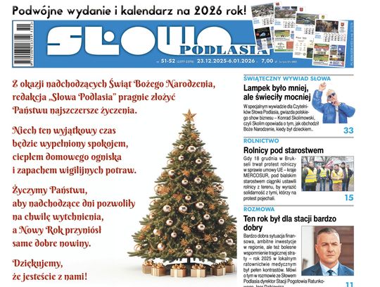 Świąteczne wydanie Słowa Podlasia już gotowe! Sprawdźcie, o czym piszemy
