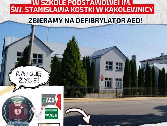 Kąkolewnica. Szkoła zbiera na defibrylator