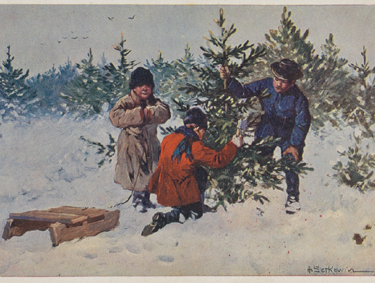 pocztówka 1913 święta bożego narodzenia gmina tuczna zwyczaje historia tradycje