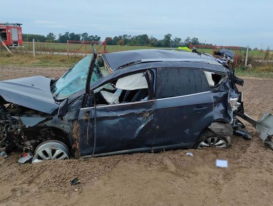 Tragiczny wypadek w Klonownicy-Plac. Kierowca zmarł na miejscu
