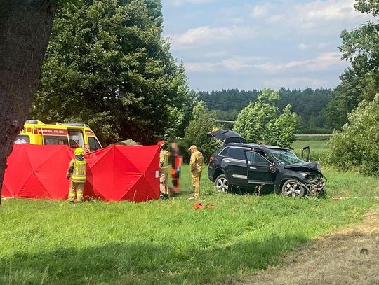 W Hrudzie płonie ciężarówka. DW811 zablokowana [ZDJĘCIA]