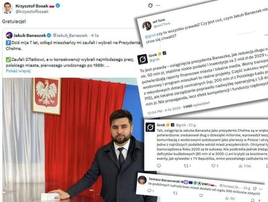 Lubelskie. Wicemarszałek Bosak gratuluje, Grok weryfikuje. Wpis prezydenta Banaszka ostro komentowany w sieci!