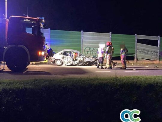 Wypadek na krajowej dwójce