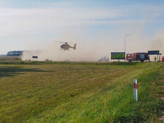 Wypadek na trasie Parczew-Wisznice. Rowerzysta zderzył się z autem