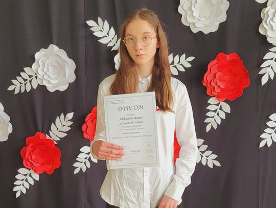Zalesie. Aleksandra w czołówce w wojewódzkim konkursie