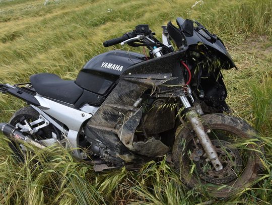 Zderzenie motocykla z sarną. Kobieta trafiła do szpitala