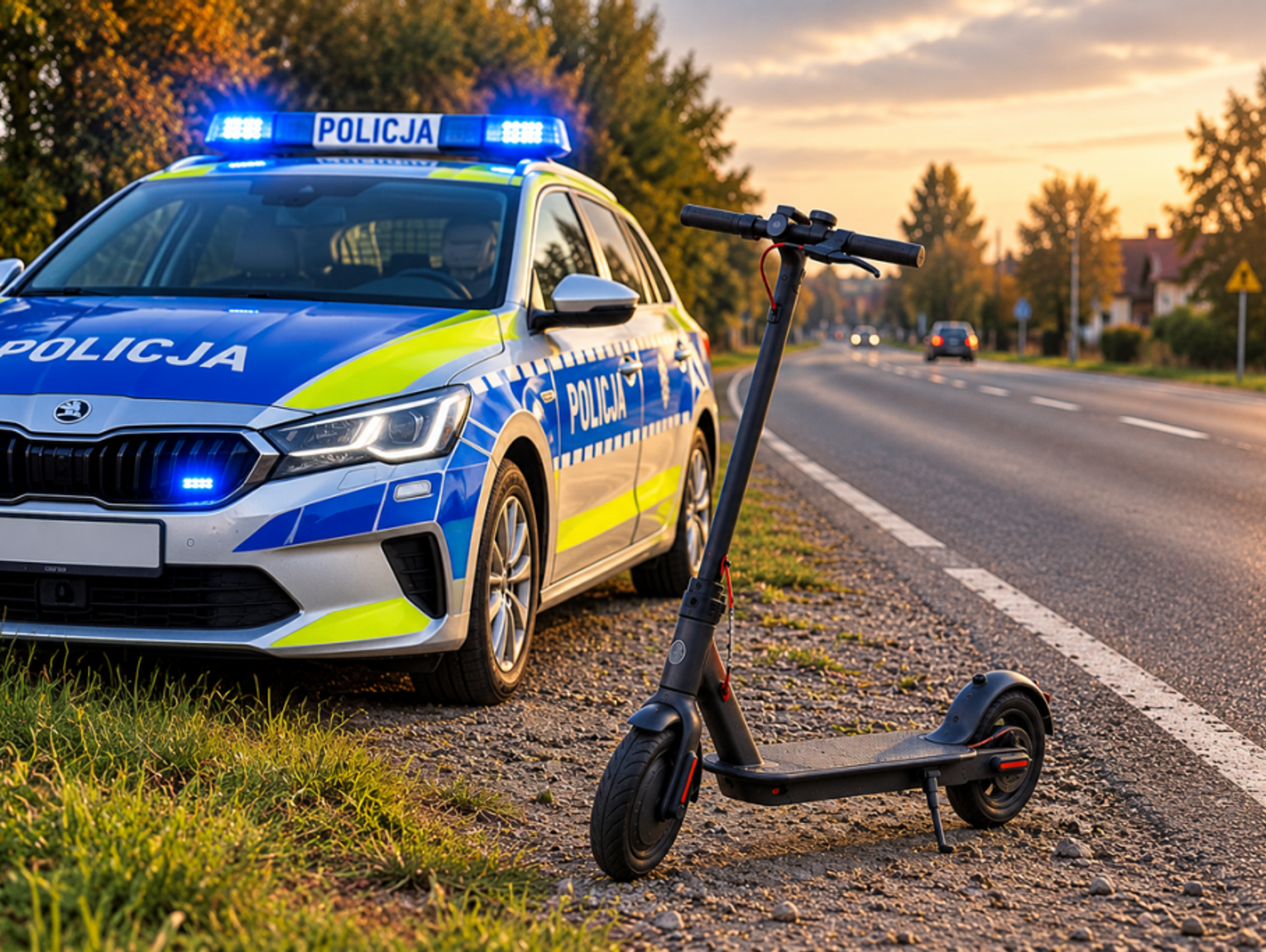 14-latek jechał hulajnogą niezgodnie z przepisami