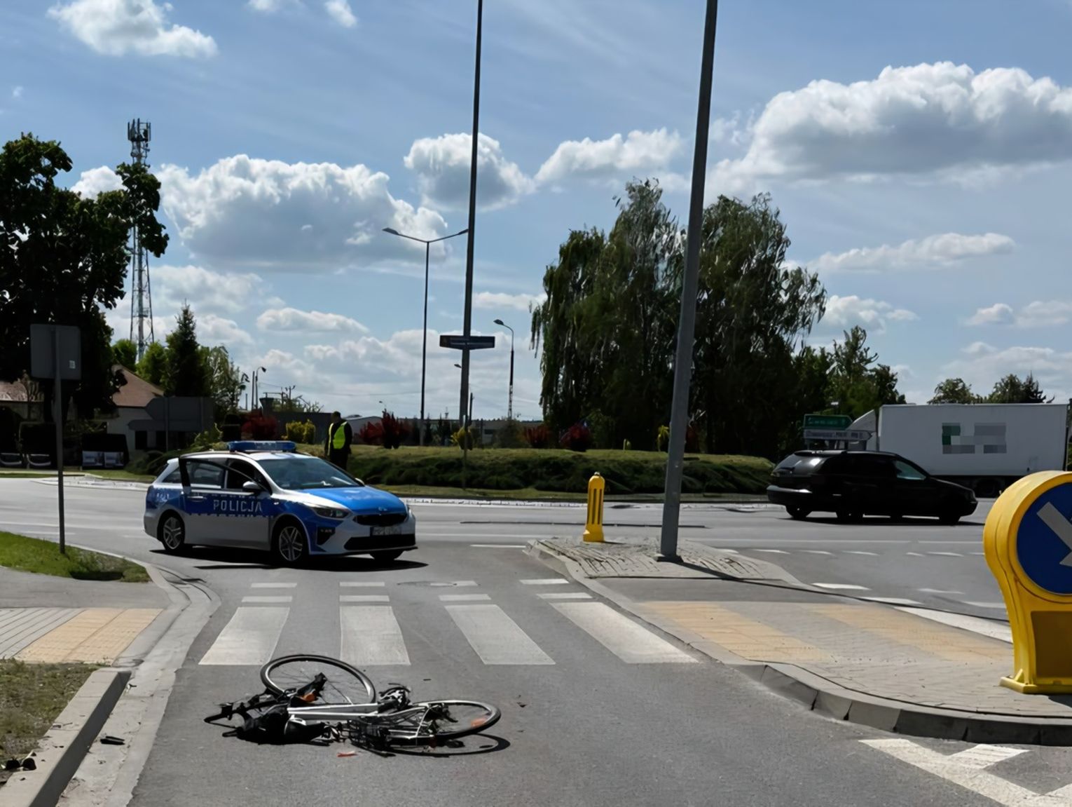 Parczew. 67-latka nie ustąpiła pierwszeństwa. Rowerzystka w szpitalu
