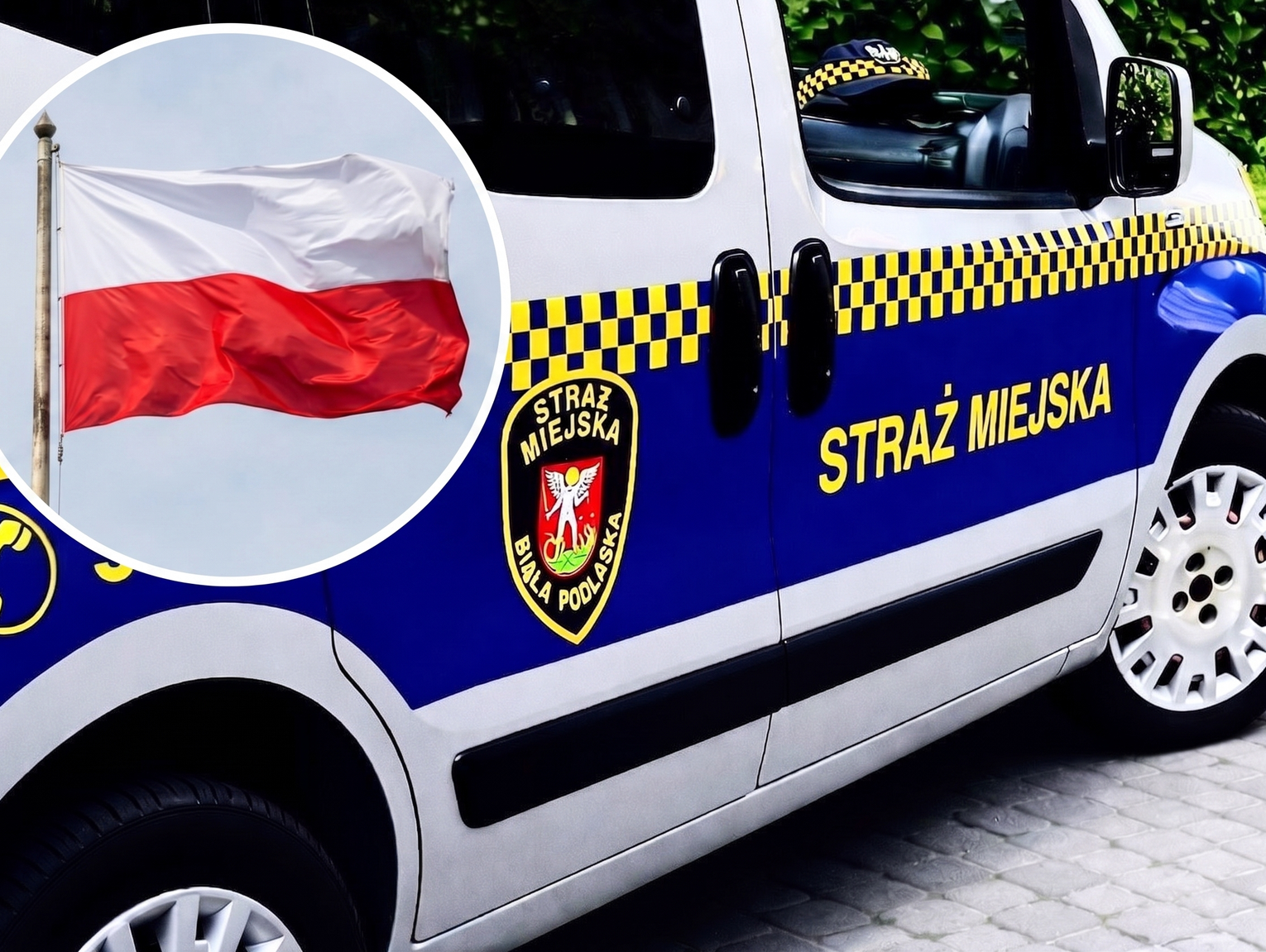 Biała Podlaska: Interwencja służb w sprawie flagi państwowej