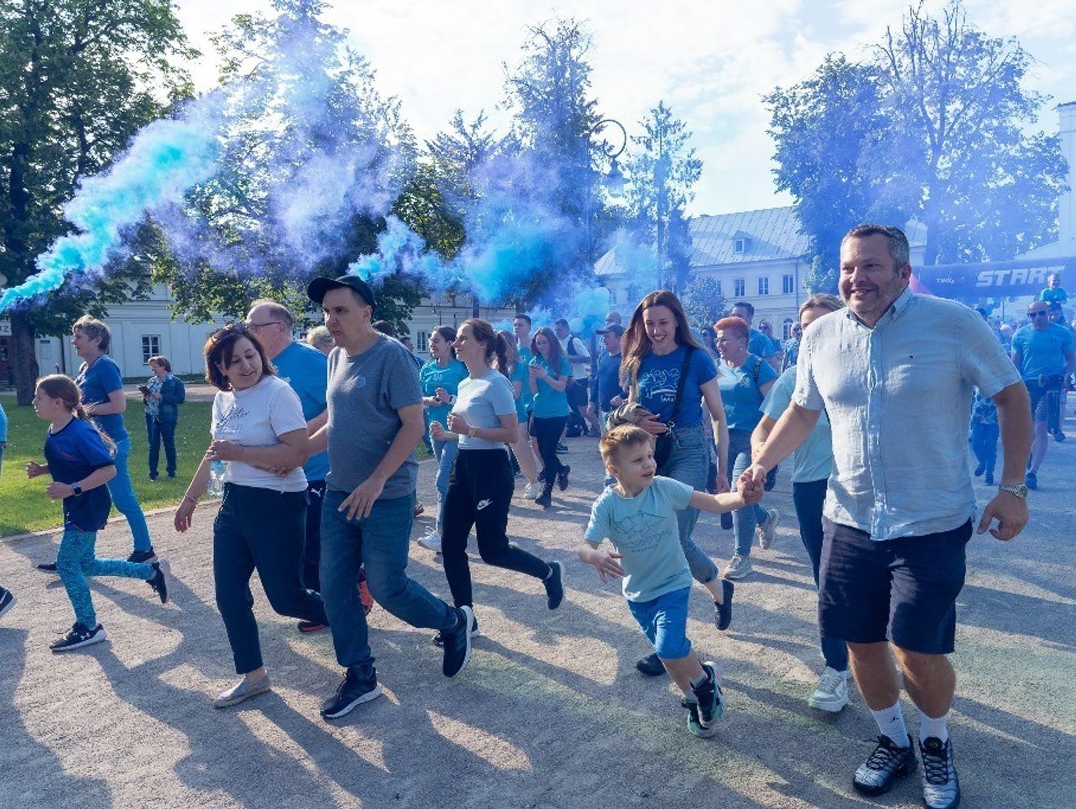 Biała Podlaska. Niebeski bieg w Parku Radziwiłłowskim