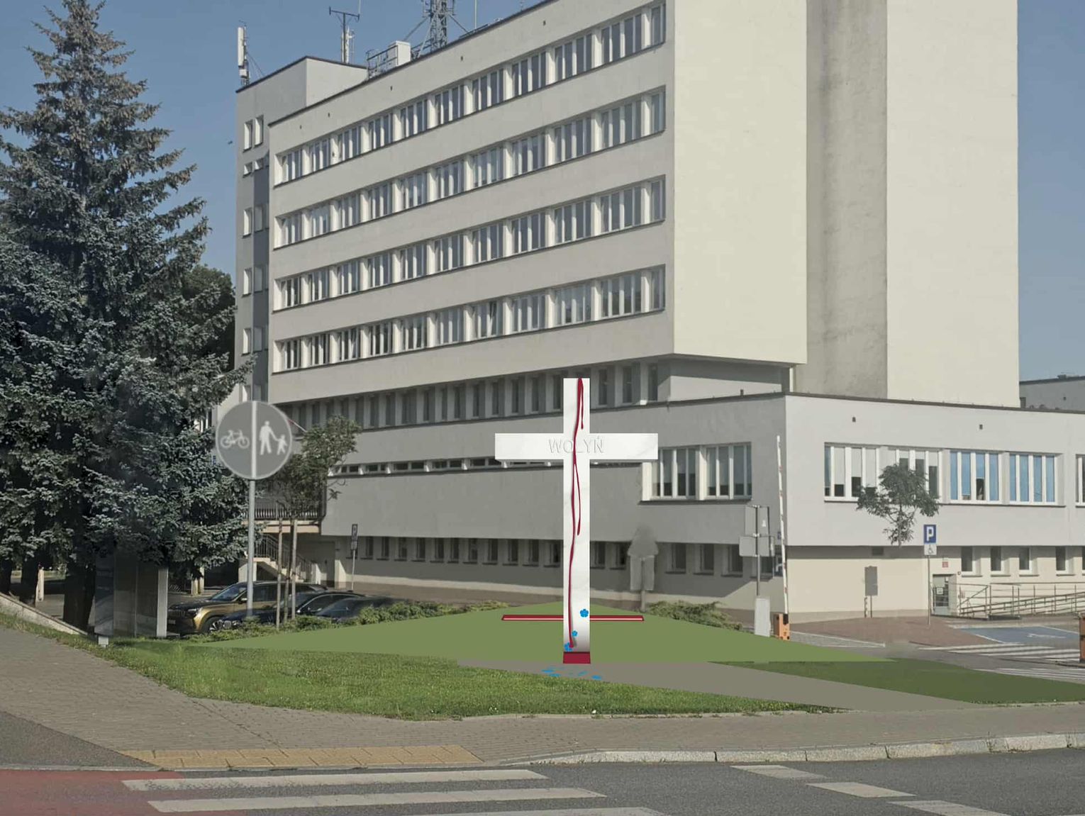 Chcą upamiętnić ofiary białym marmurowym krzyżem