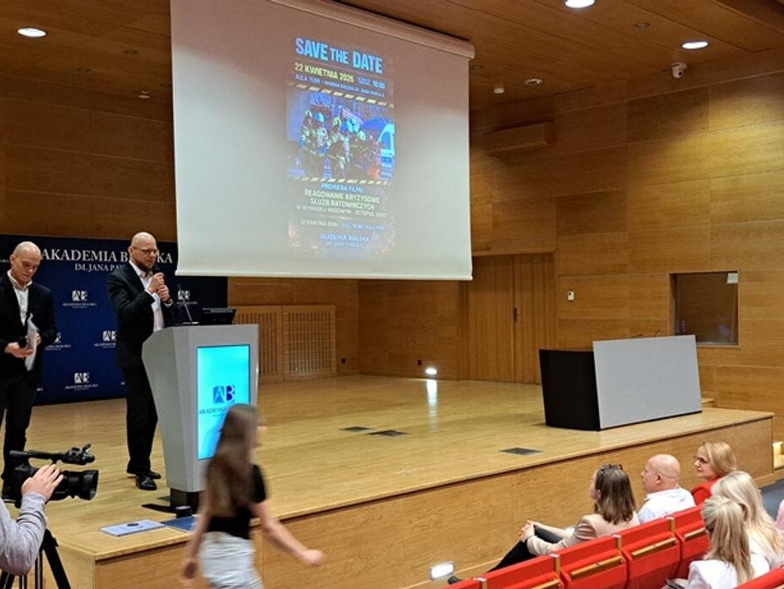 Film o symulacji masowego wypadku wyświetlono na Akademii Bialskiej