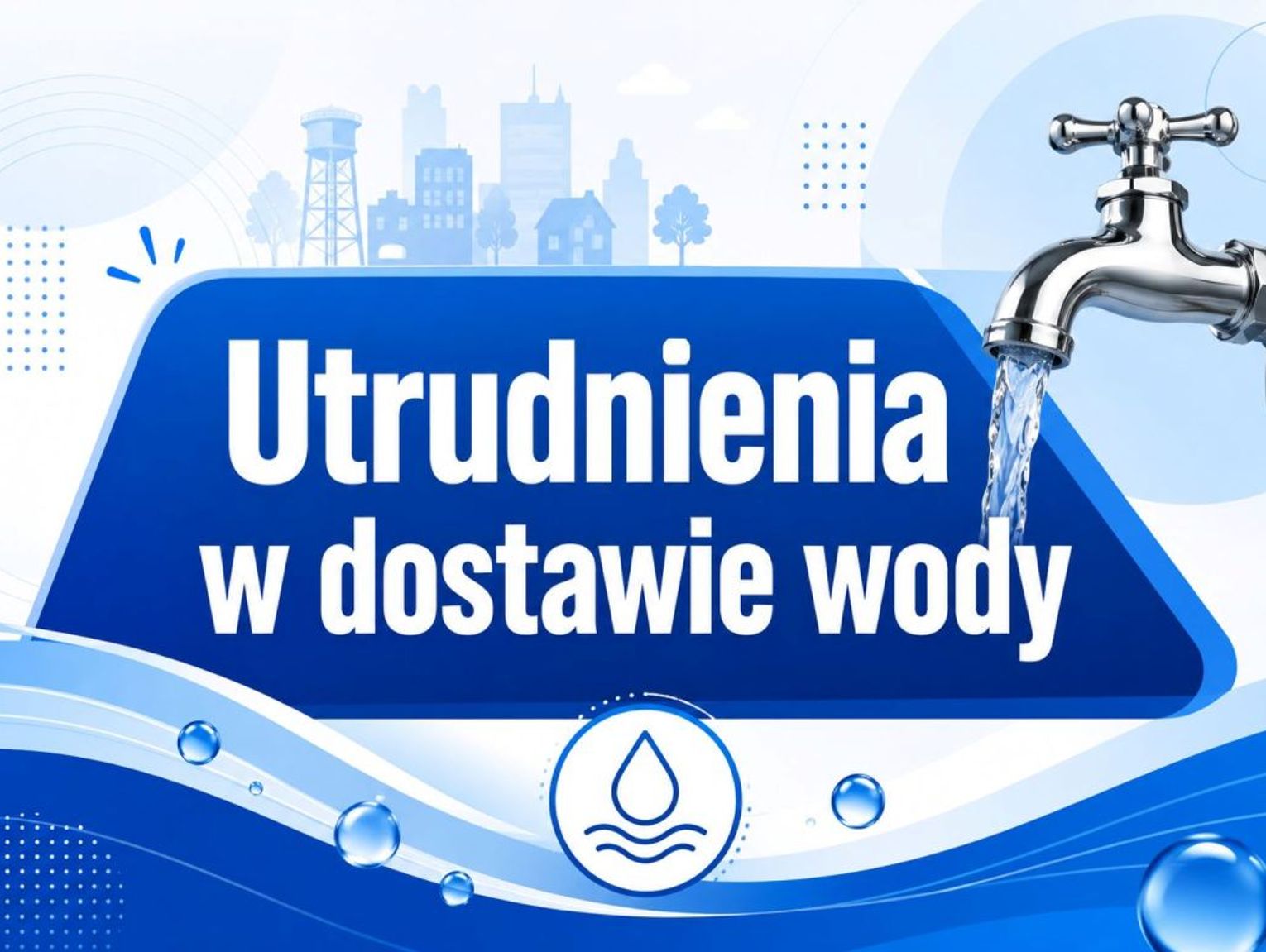 Gmina Biała Podlaska. Utrudnienia w dostawie wody
