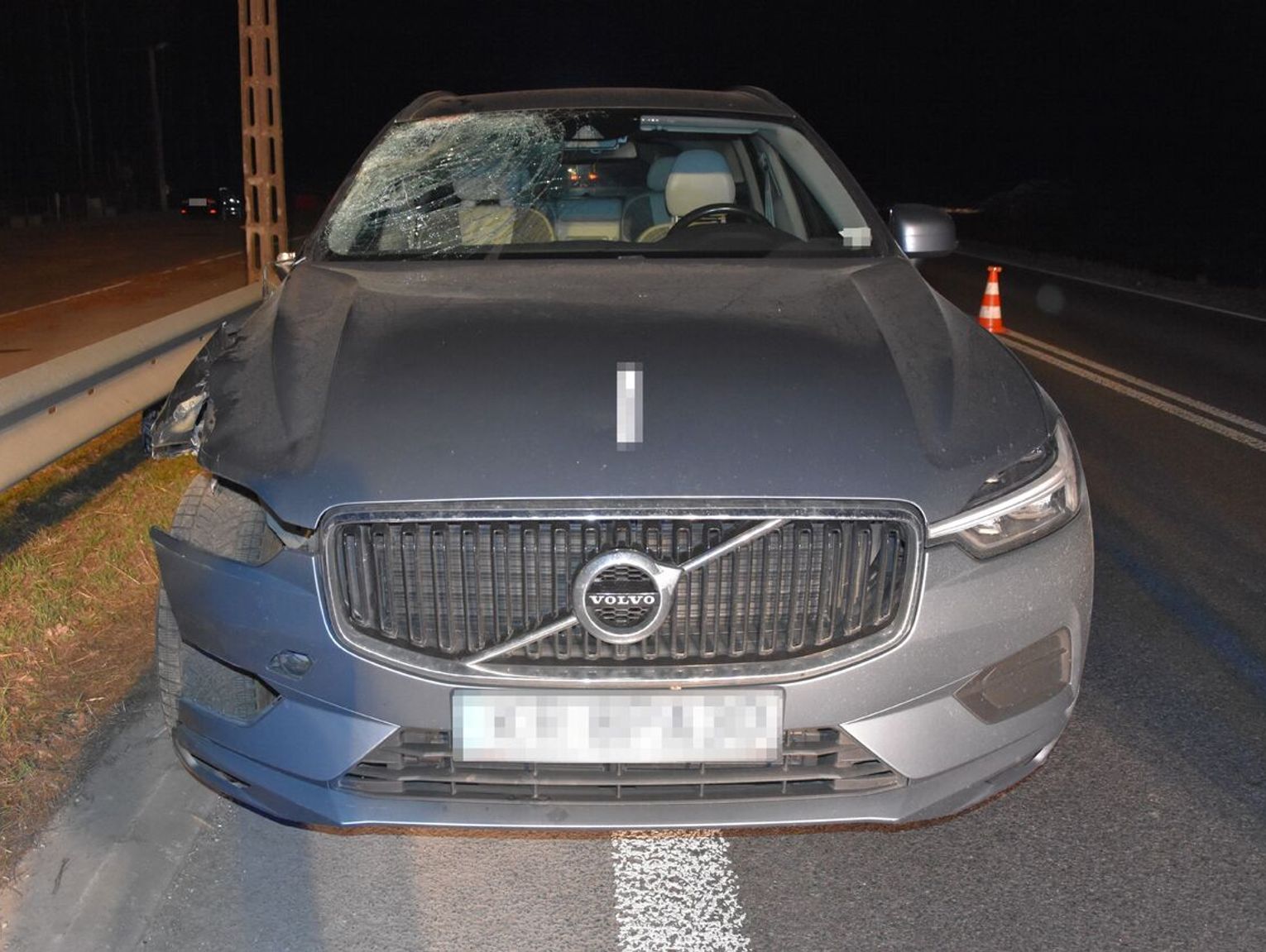 Gmina Borki. Potrącenie pieszego na drodze krajowej nr 19