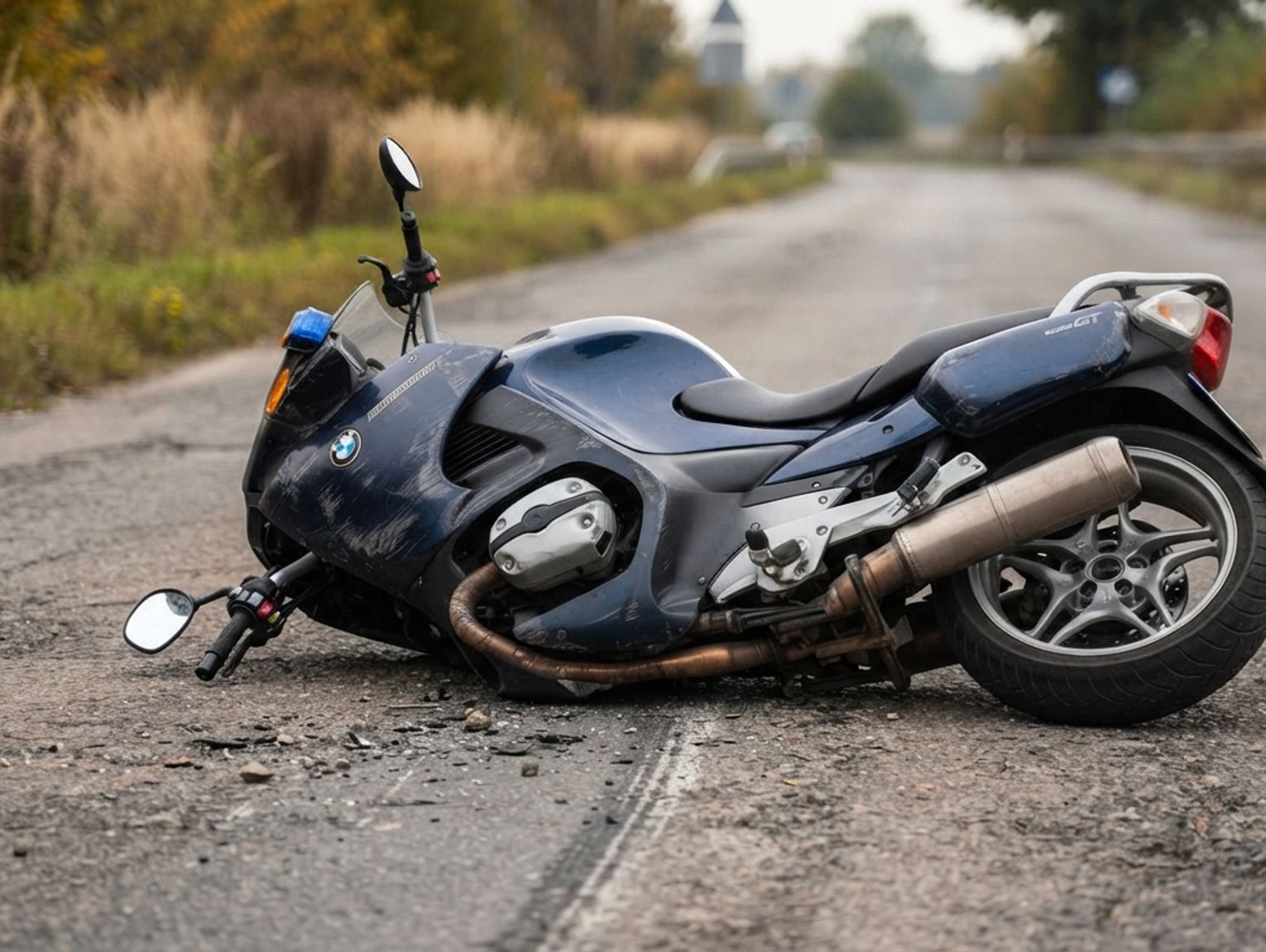 Gmina Sarnaki. Ucieczka motocyklisty przed policją zakończyła się kolizją