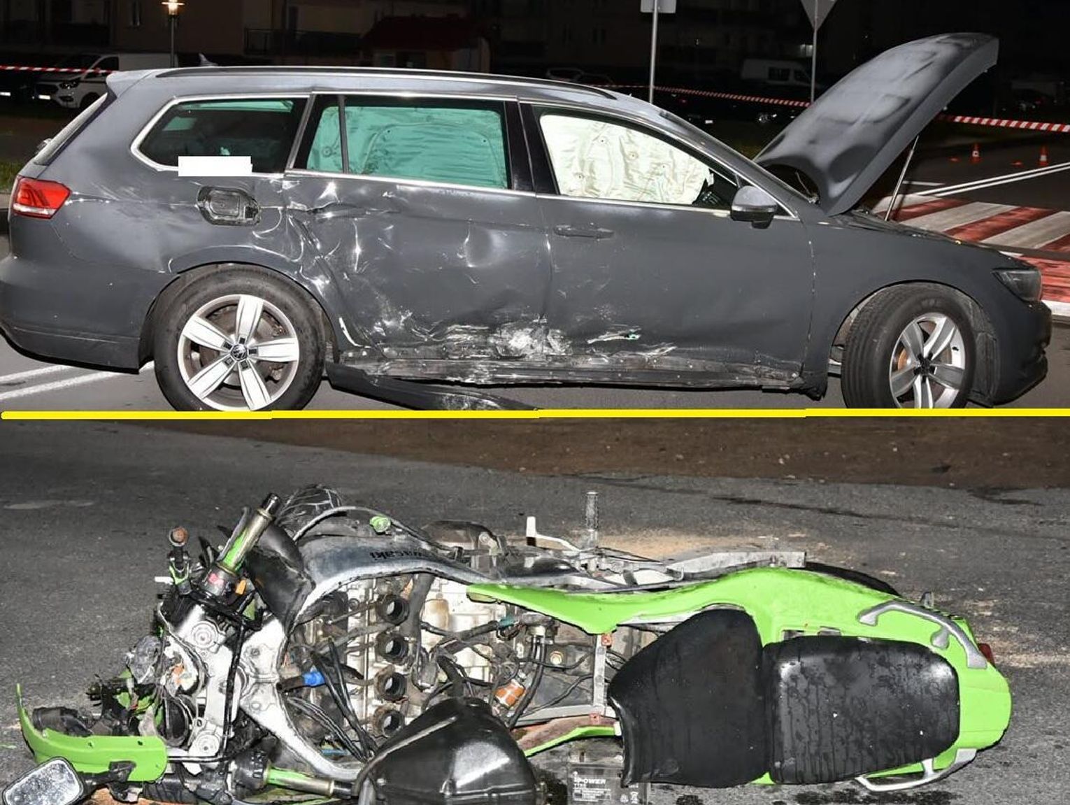 MIĘDZYRZEC PODLASKI: Zderzenie z motocyklistą. Kierowca Kawasaki bez uprawnień
