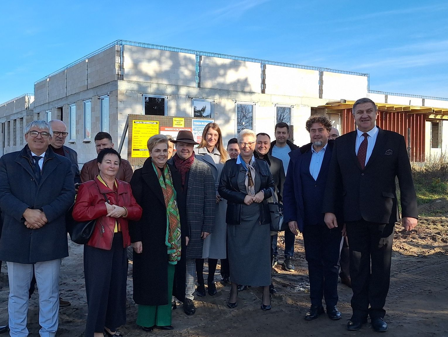 Nowe Litewniki. Wizytowali plac budowy