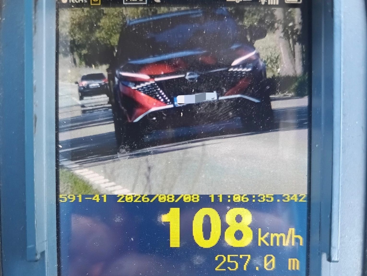 Pędził 108 km/h w obszarze zabudowanym