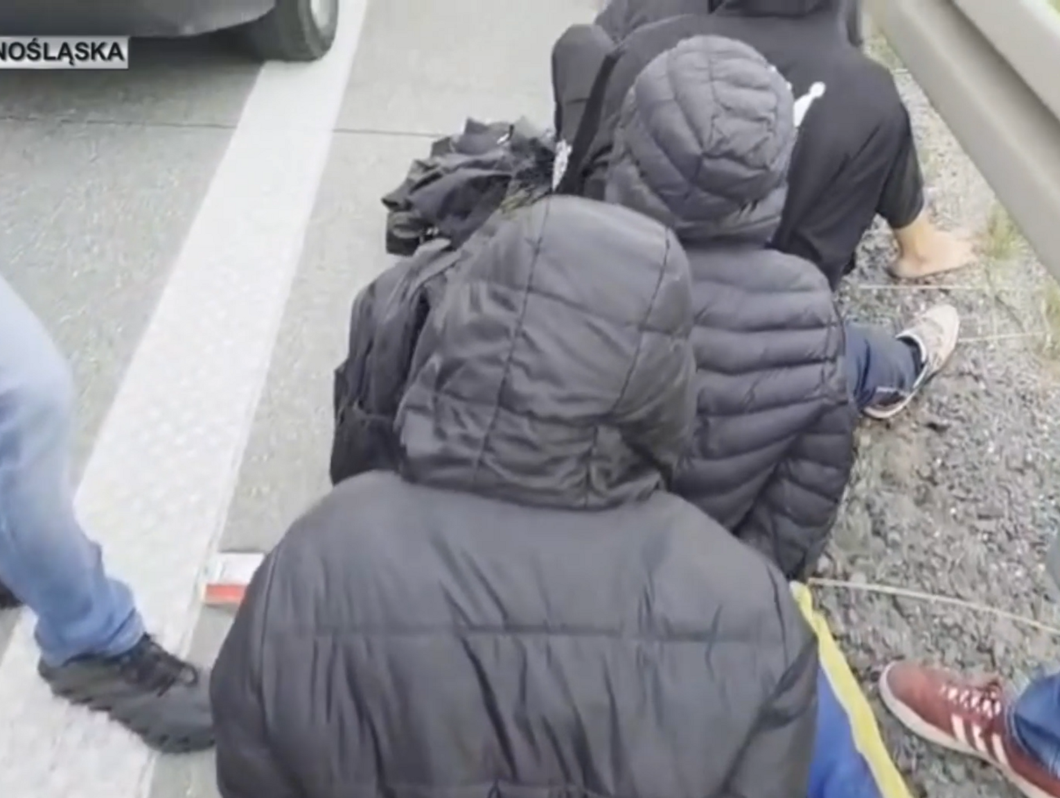 Policja udaremniła przewóz migrantów. Akcja na autostradzie [WIDEO]