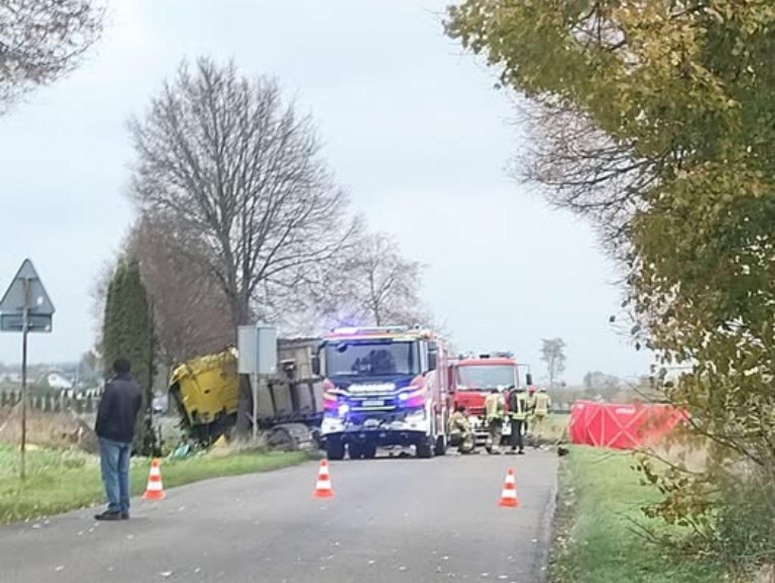Śmiertelny wypadek pod Leśną Podlaską