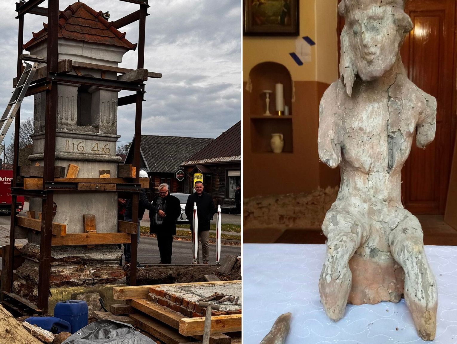 Powiat rewitalizuje zabytek. Fundacja zadba o figurkę