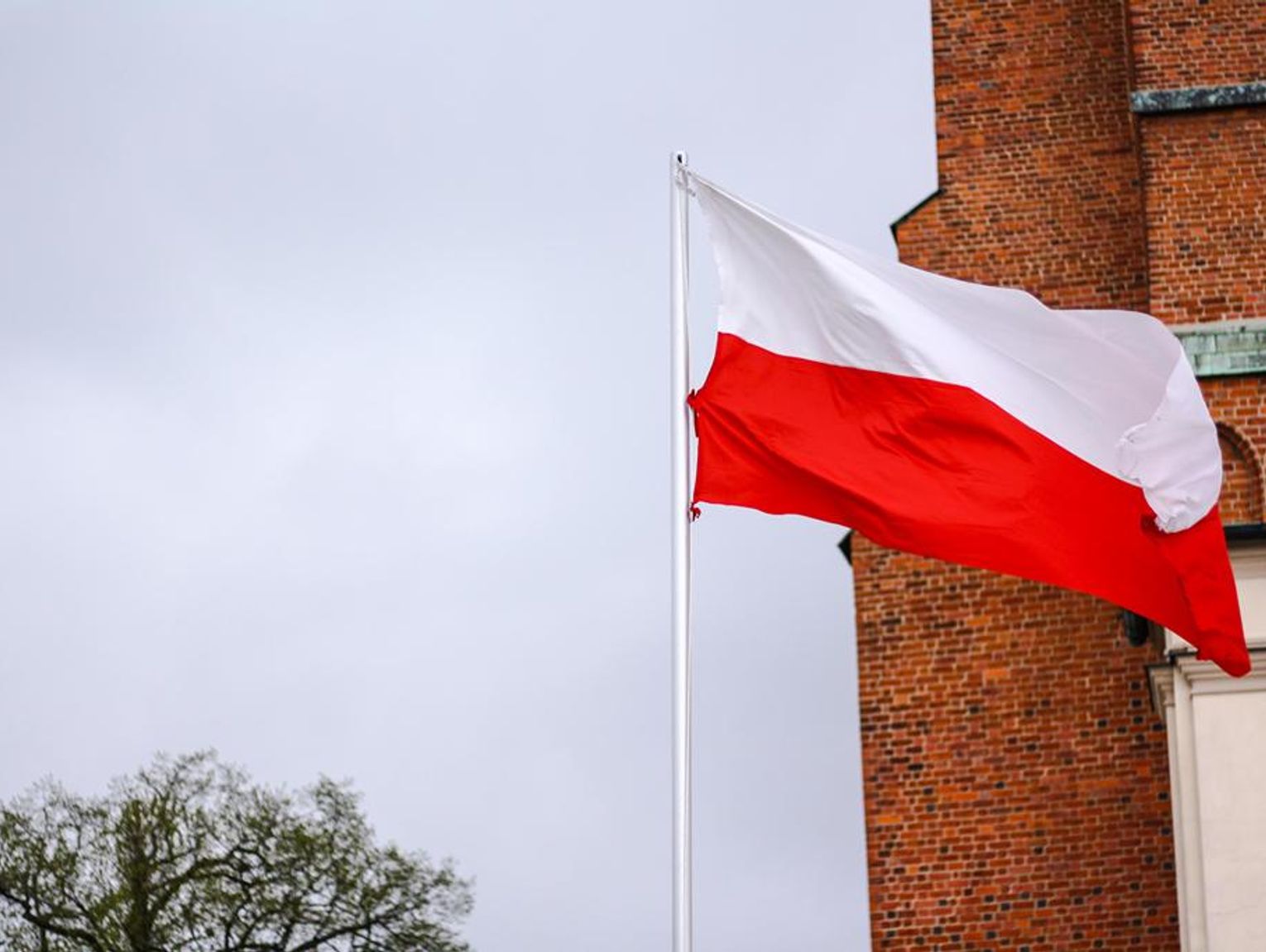Radzyń Podlaski. Niesienie flagi i koncert