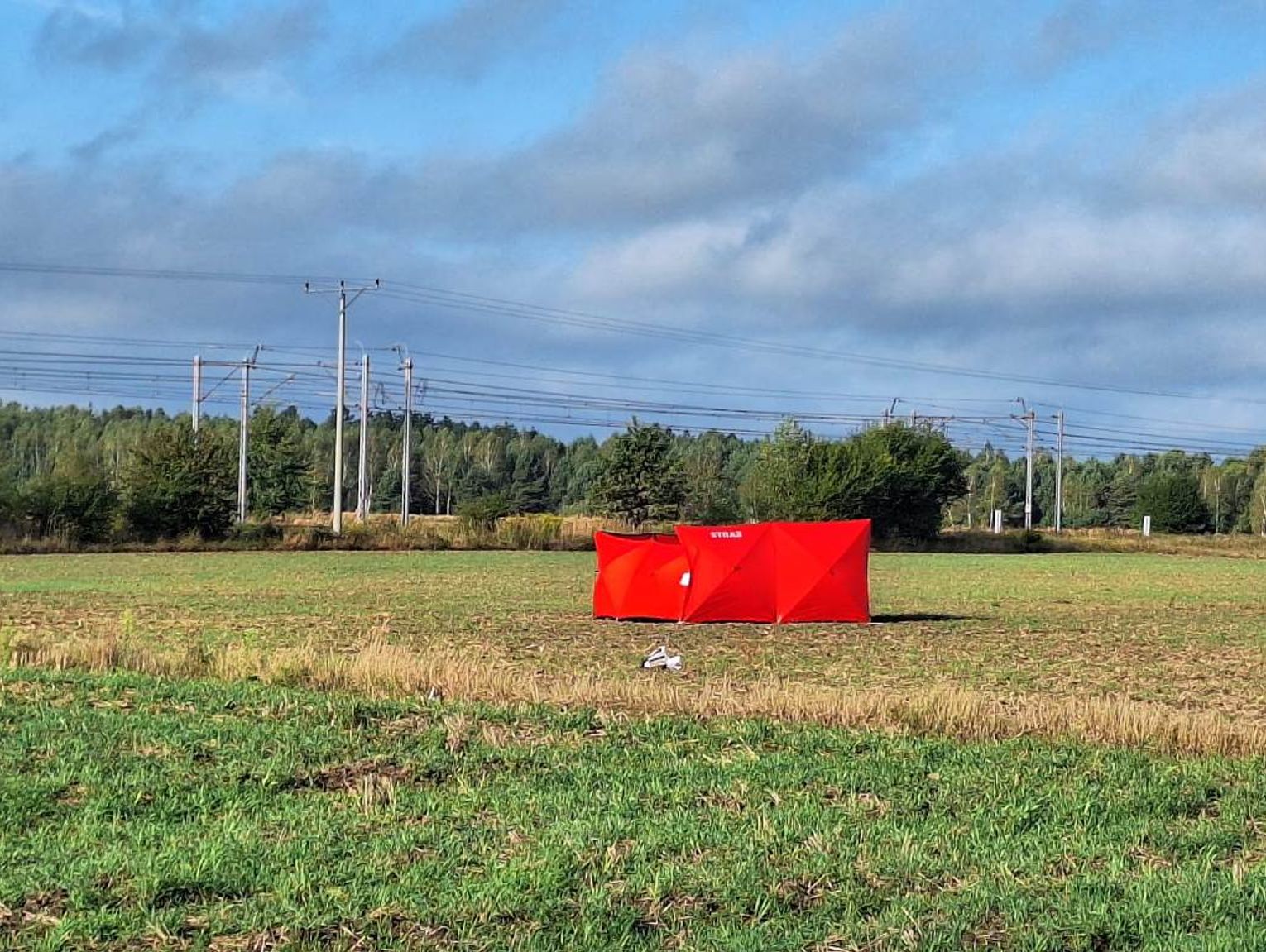Rosyjski dron spadł też w Kolonii Zabłocie
