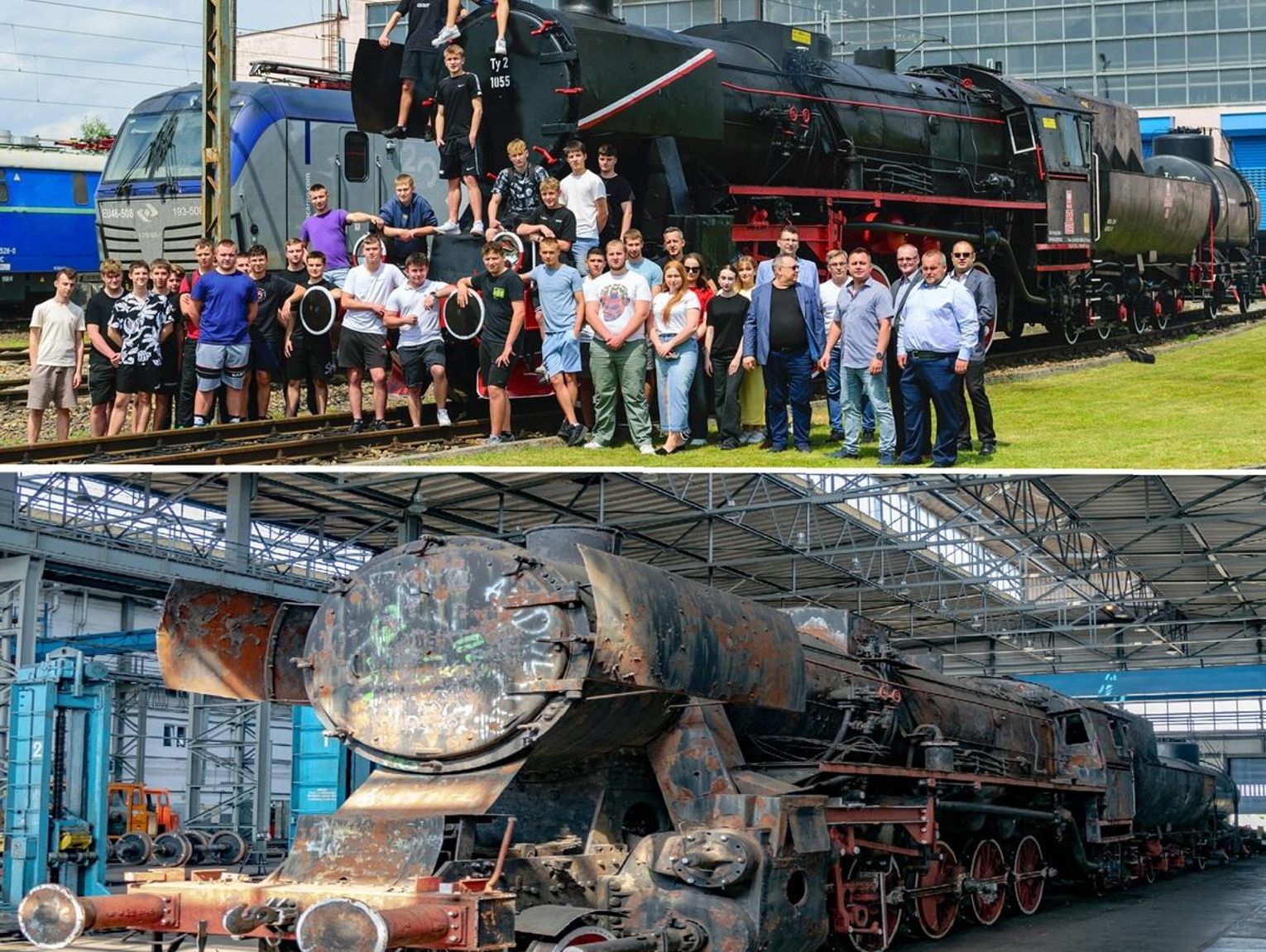 Uczniowie z Małaszewicz odrestaurowali parowóz z 1944 roku! [GALERIA ZDJĘĆ]