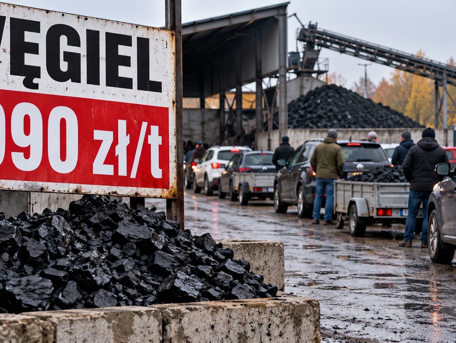 Węgiel znika przed zimą. Wracają kolejki
