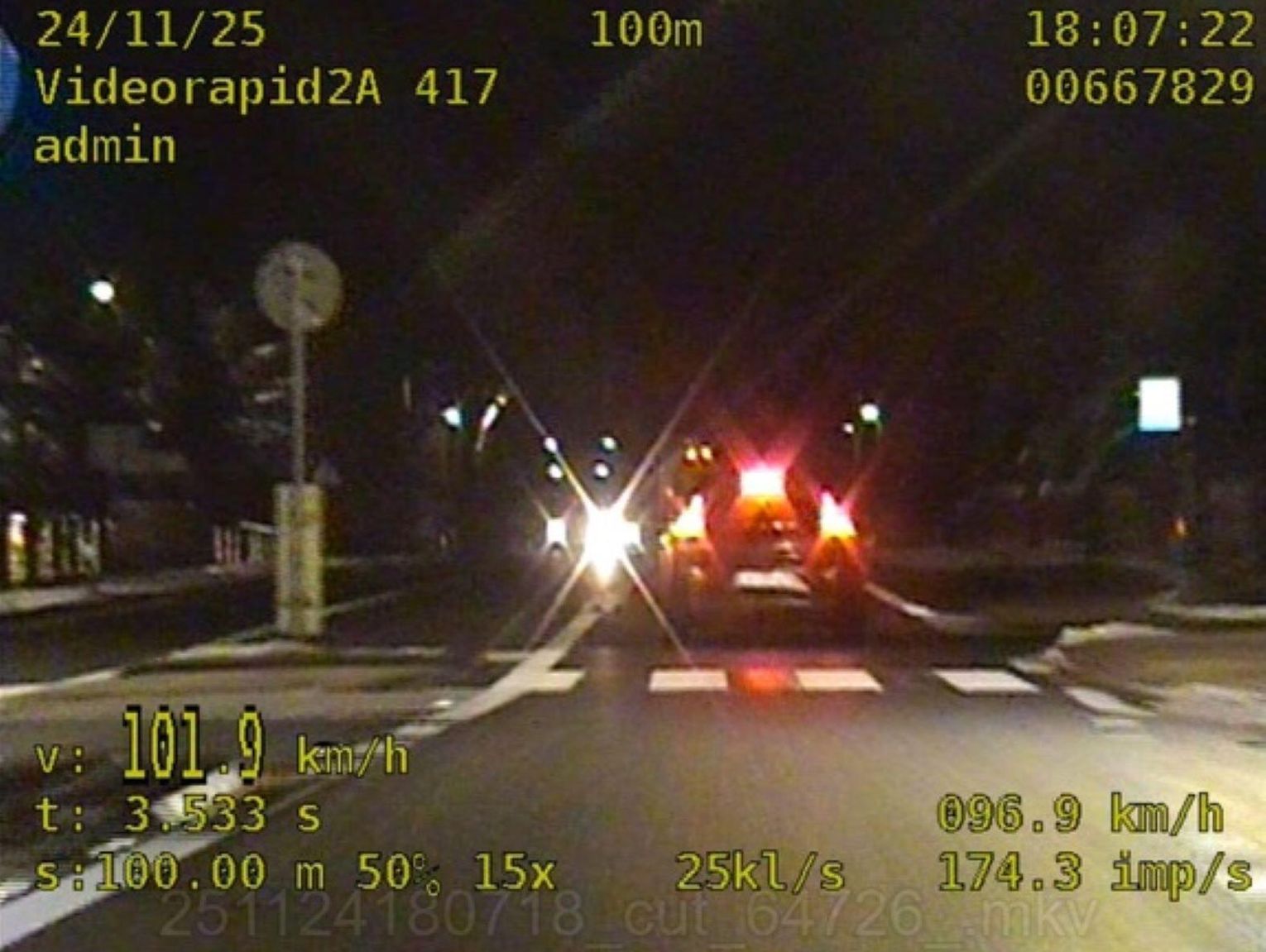 Za nadmierną prędkość zabrali mu auto i dokumenty