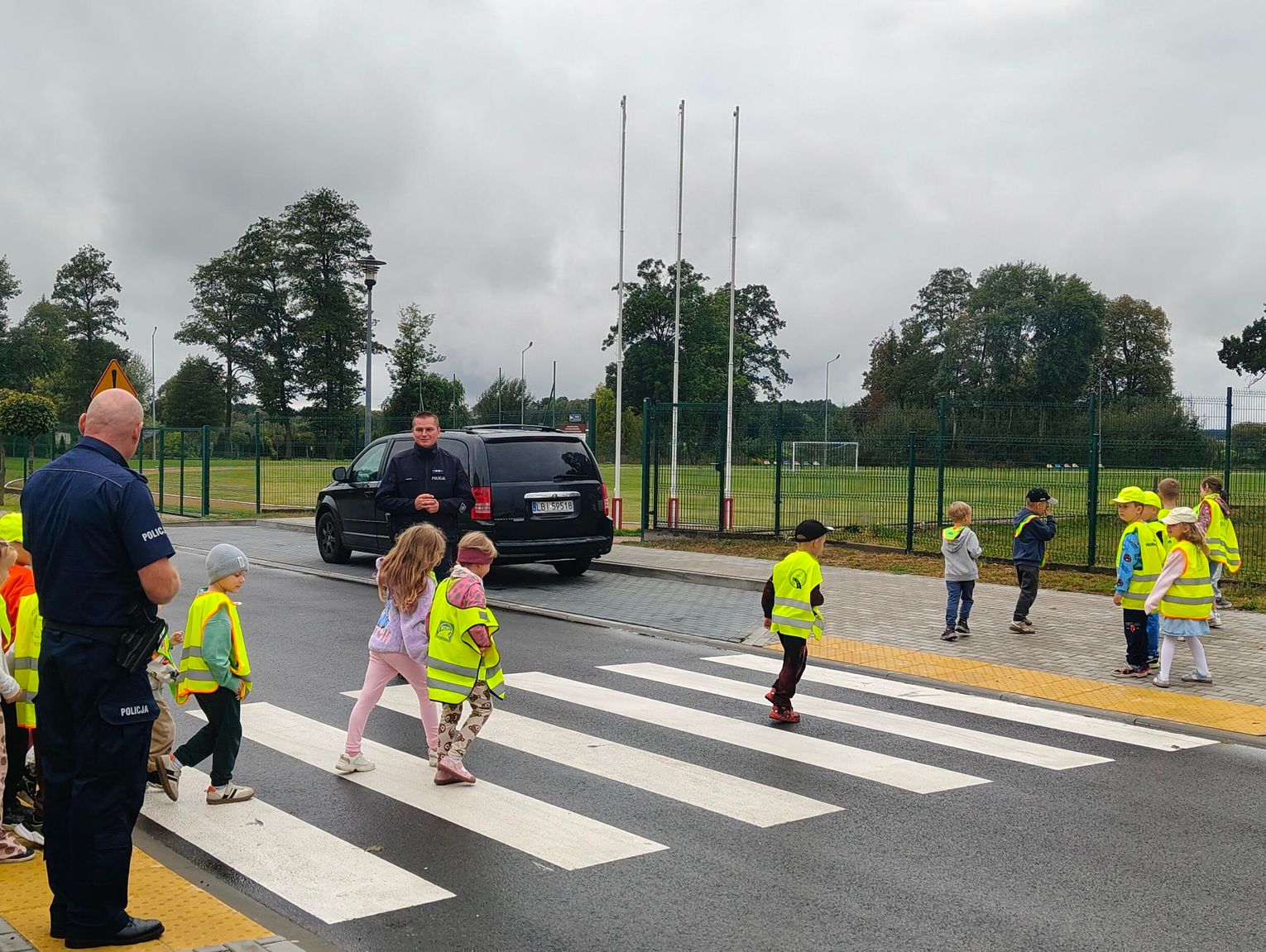 Zalesie. Policjanci dali najmłodszym cenną lekcję