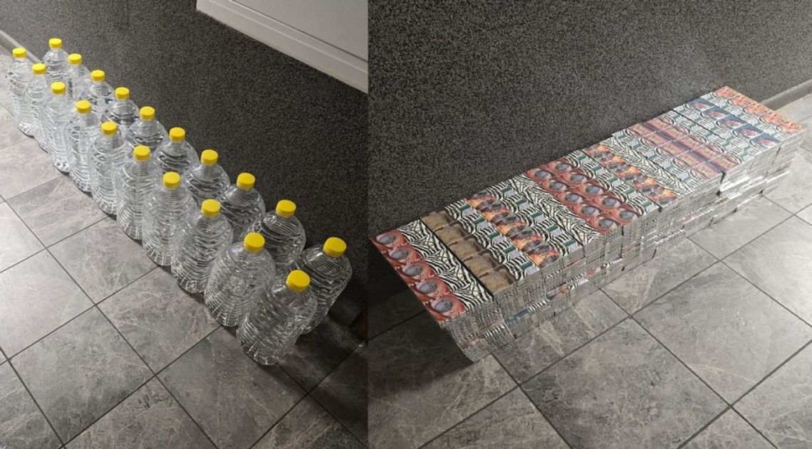 1000 paczek papierosów znaleźli w aucie 58-latka