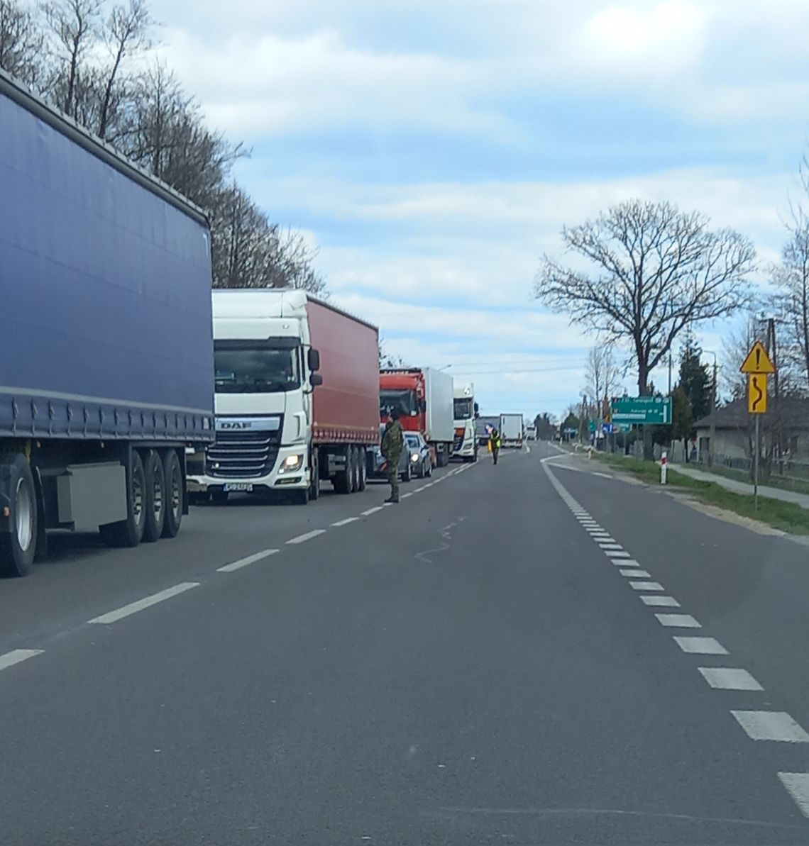1100 ciężarówek w kolejce do przejścia granicznego Kukuryki-Kozłowicze