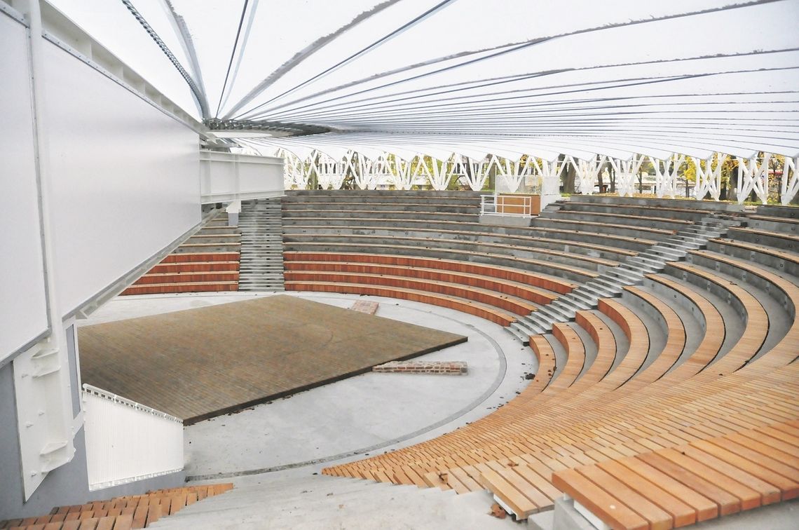 Biała Podlaska: Budowa amfiteatru zakończona. Otwarcie dopiero w kwietniu