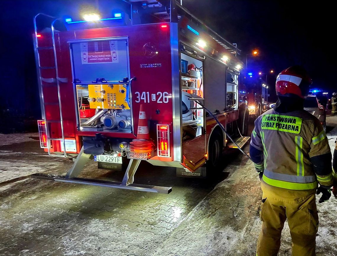 pożar łukaszńska blok biała podlaska