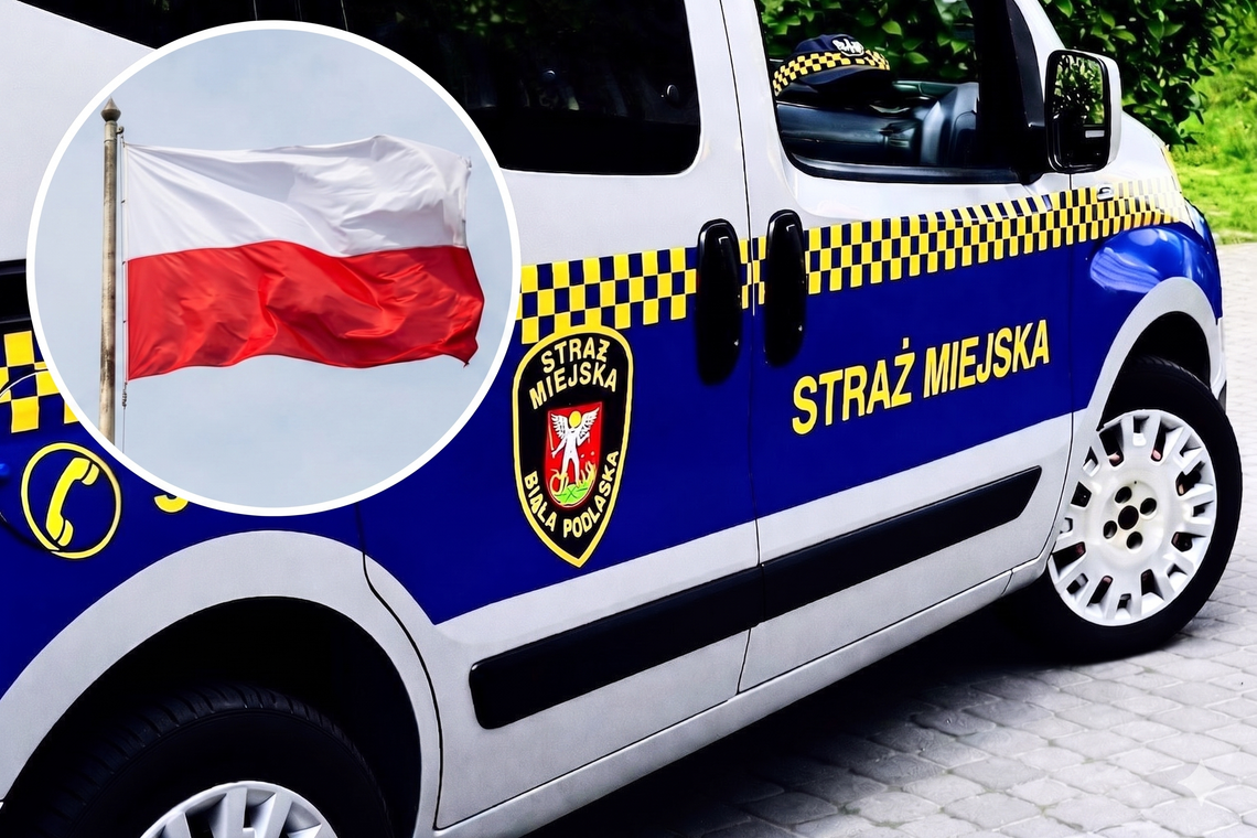 Biała Podlaska: Interwencja służb w sprawie flagi państwowej
