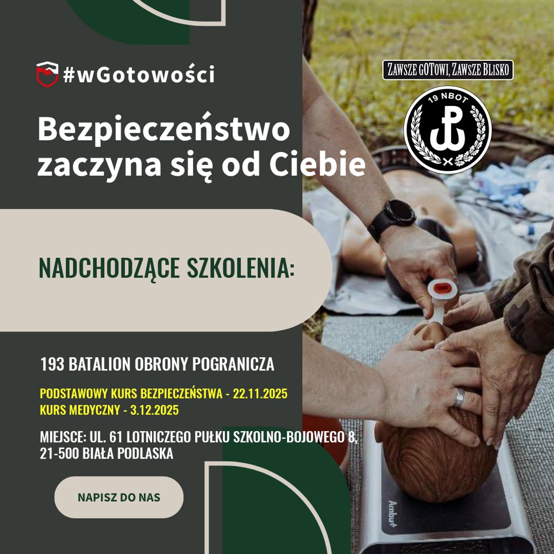 Biała Podlaska. Już jutro szkolenie w ramach #wGotowości Biała Podlaska. Już jutro szkolenie w ramach #wGotowości
