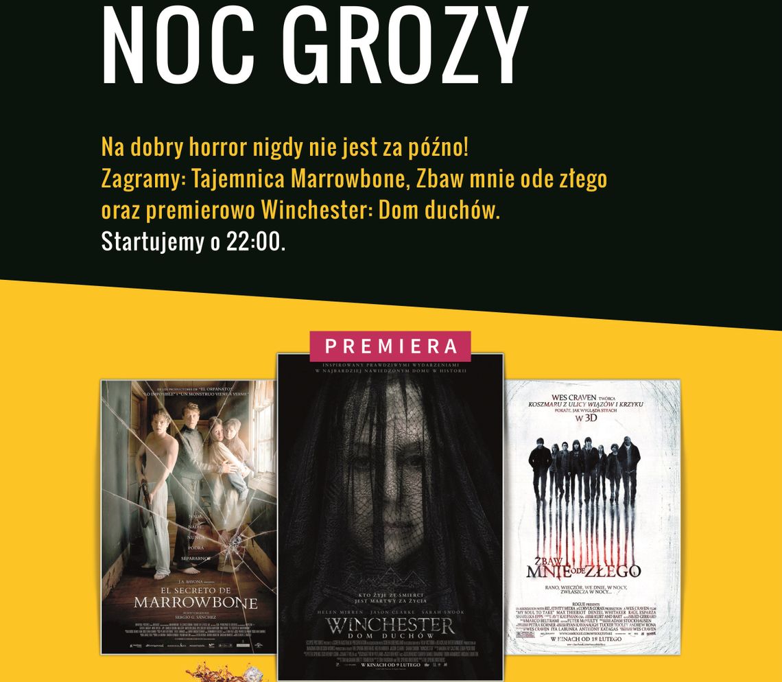 Biała Podlaska: Noc grozy w Cinema3D