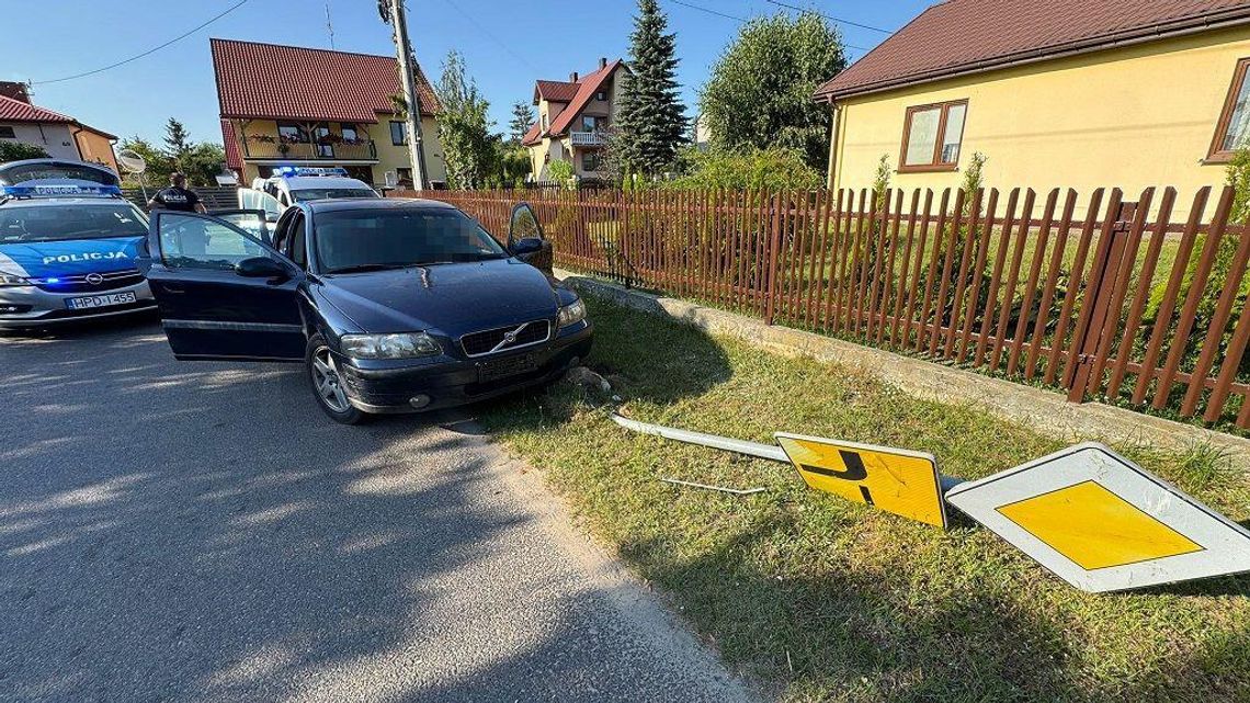 Biała Podlaska. Pościg za kierowcą volvo. W aucie nieletnia pasażerka z amfetaminą