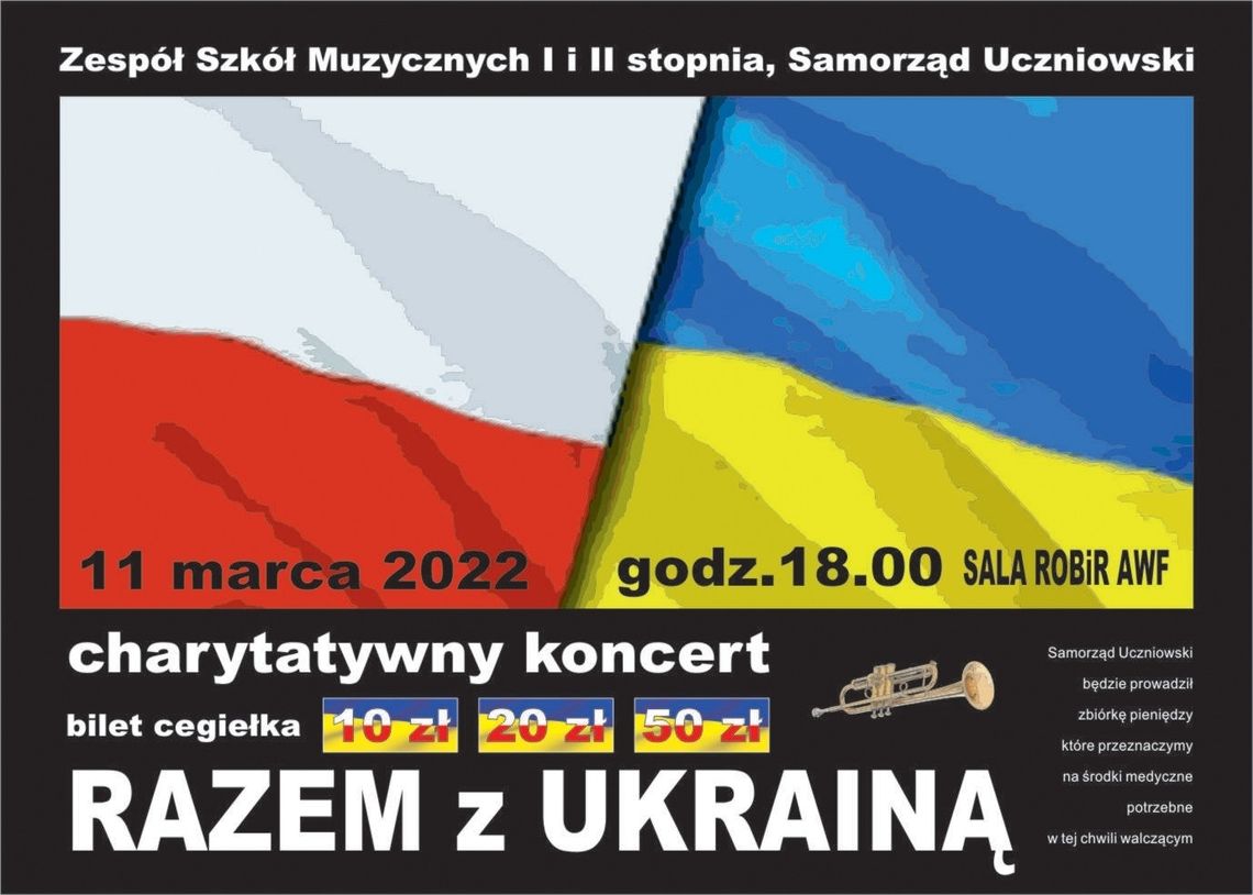 Biała Podlaska: Przyjdź na koncert "Razem z Ukrainą"