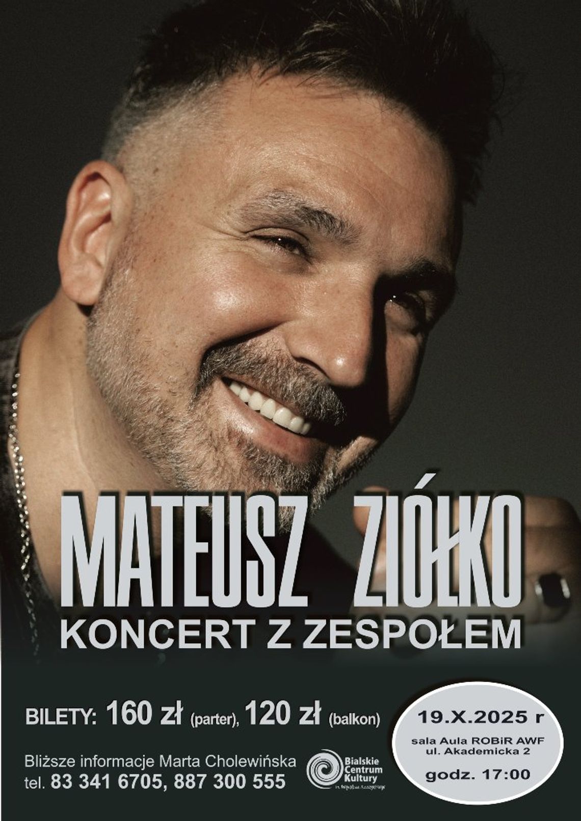 Biała Podlaska. Zbliża się koncert Mateusza Ziółko