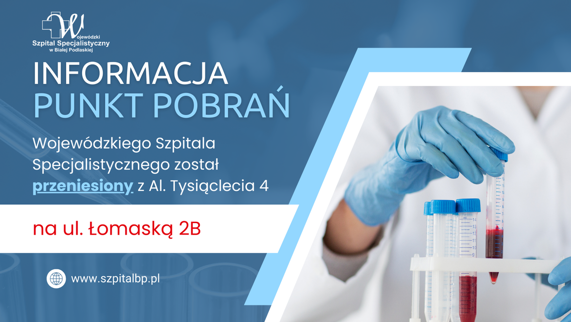 Biała Podlaska. Zmiana lokalizacji Punktu Pobrań