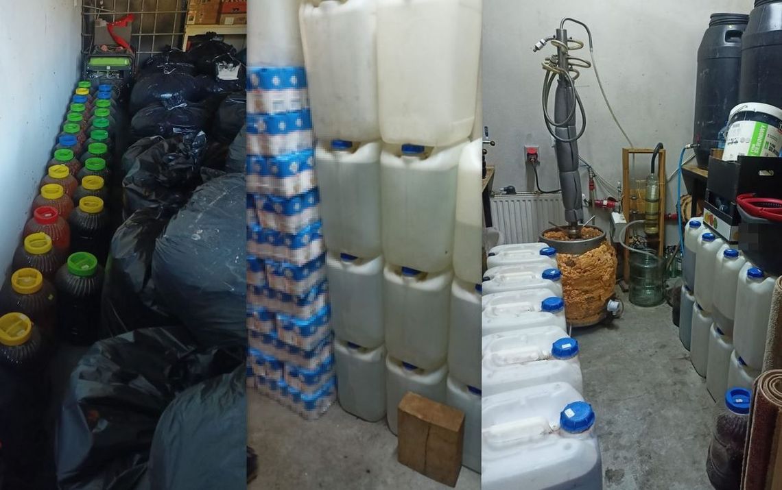 Bimbrownia w gm. Czemierniki. Policja przejęła 2 tys. l alkoholu [WIDEO]