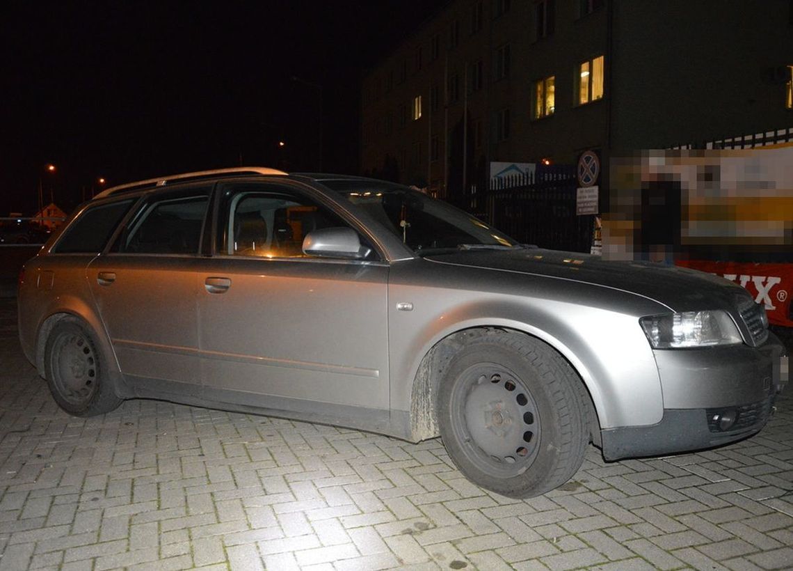 audi biała podlaska kradzież spod sklepu