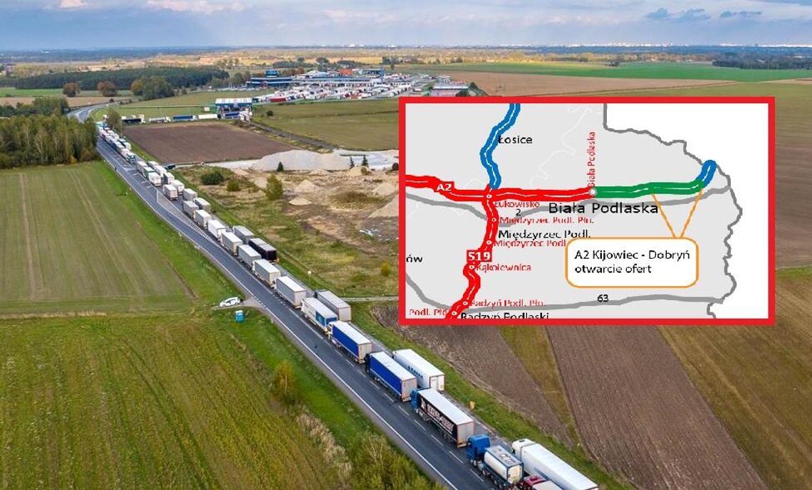 Dziewięciu chętnych na budowę odcinka A2 do terminala w Koroszczynie